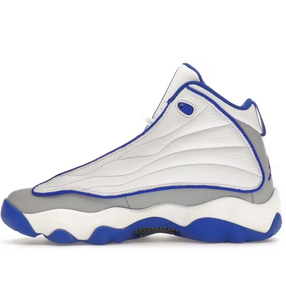 Jordan Pro Strong 7y (GS) W 8.5, White/ Racer Blue/Wolf Grey - Picture 4 of 6